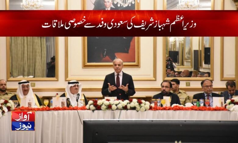 Shahbaz Sharif with Saudi delegation